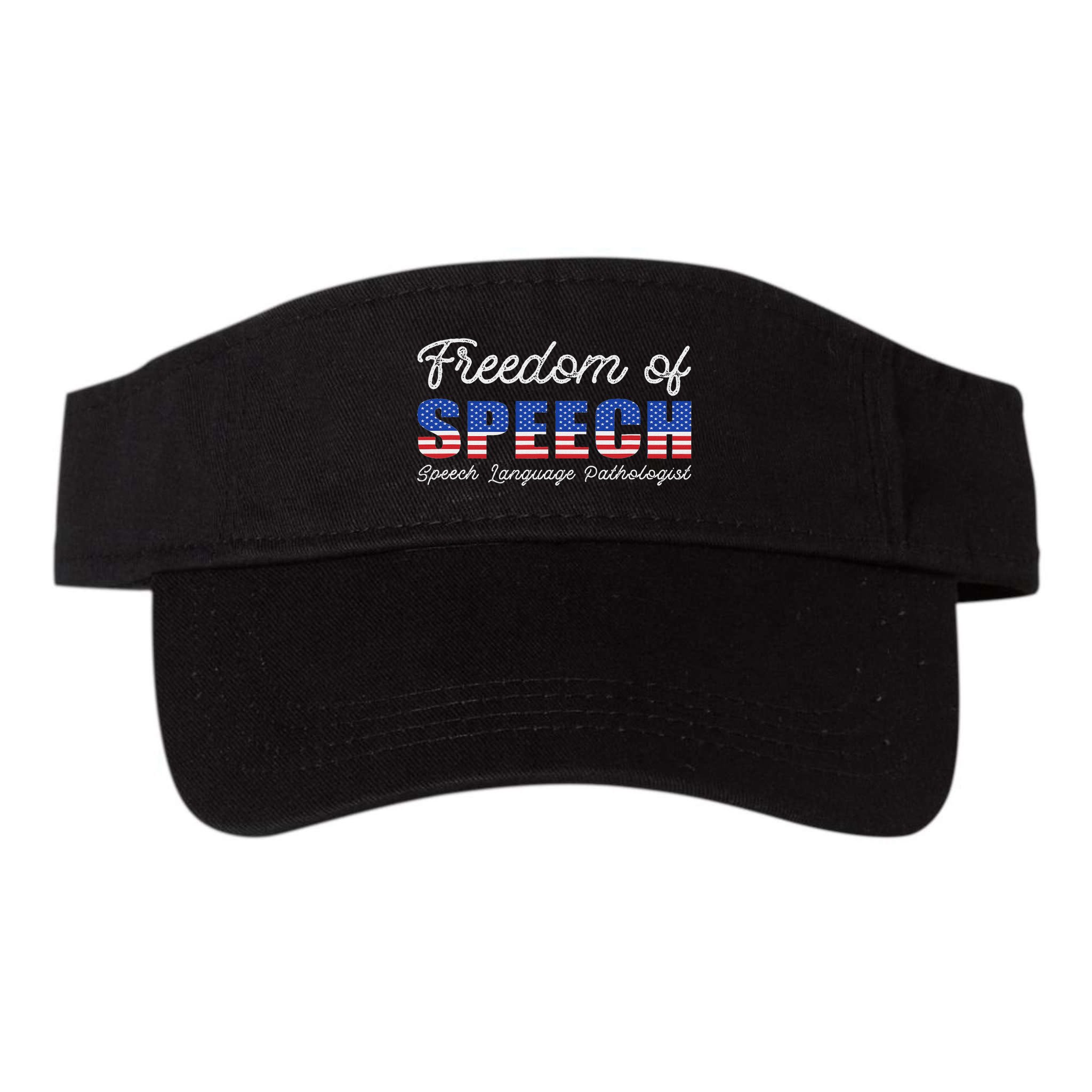 Freedom Of Speech Therapy Pathologist Slp Gift Language Visor