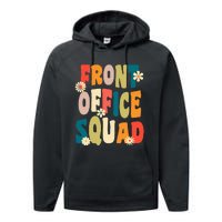 Front Office Squad Team For Administrative Assistants Performance Fleece Hoodie