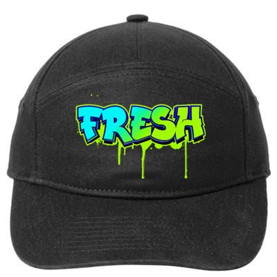 Fresh Old School Graffiti Style Funny Graffiti Graphic 7-Panel Snapback Hat