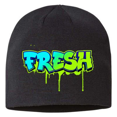 Fresh Old School Graffiti Style Funny Graffiti Graphic Sustainable Beanie