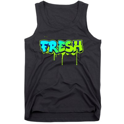 Fresh Old School Graffiti Style Funny Graffiti Graphic Tank Top