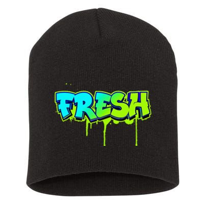 Fresh Old School Graffiti Style Funny Graffiti Graphic Short Acrylic Beanie