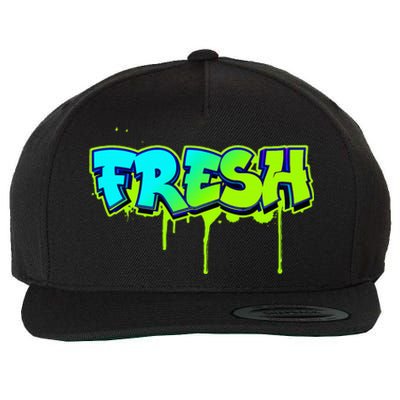 Fresh Old School Graffiti Style Funny Graffiti Graphic Wool Snapback Cap