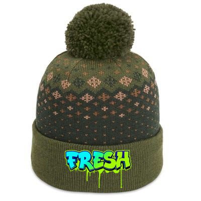 Fresh Old School Graffiti Style Funny Graffiti Graphic The Baniff Cuffed Pom Beanie