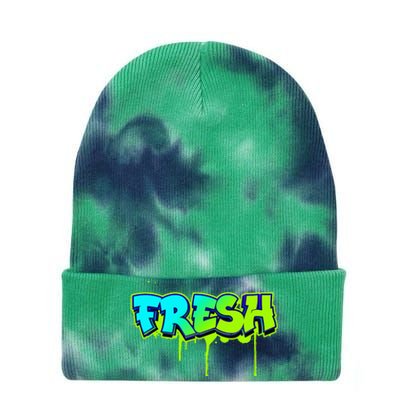 Fresh Old School Graffiti Style Funny Graffiti Graphic Tie Dye 12in Knit Beanie