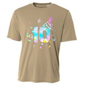 Funny Out Single Digits Im 10 Year Old 2 Sided 10th Birthday Cooling Performance Crew T-Shirt