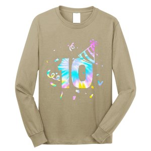 Funny Out Single Digits Im 10 Year Old 2 Sided 10th Birthday Long Sleeve Shirt