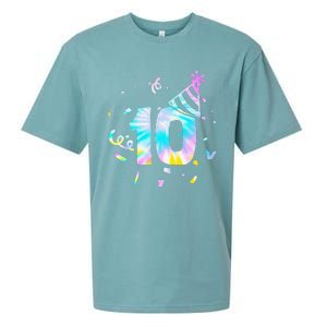 Funny Out Single Digits Im 10 Year Old 2 Sided 10th Birthday Sueded Cloud Jersey T-Shirt