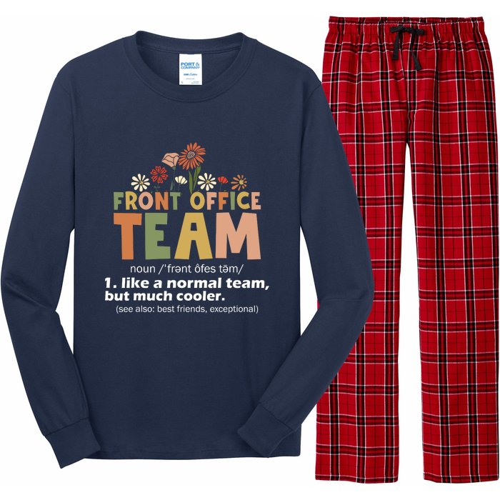 Front Office Squad Team For Administrative Assistants Long Sleeve Pajama Set