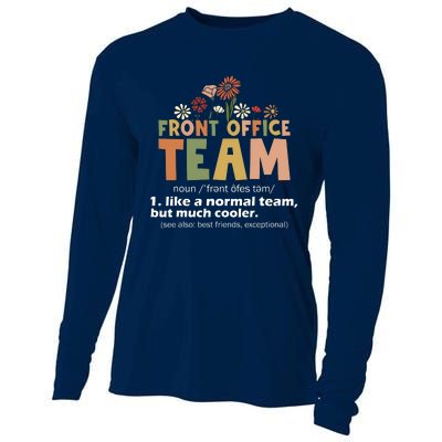 Front Office Squad Team For Administrative Assistants Cooling Performance Long Sleeve Crew