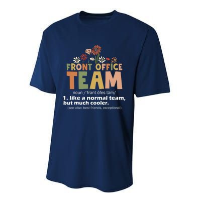 Front Office Squad Team For Administrative Assistants Performance Sprint T-Shirt