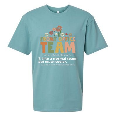 Front Office Squad Team For Administrative Assistants Sueded Cloud Jersey T-Shirt