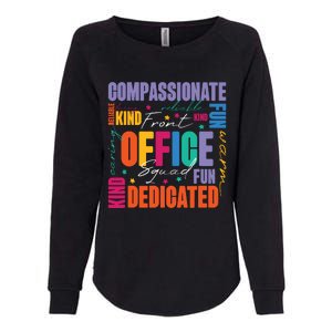 Front Office Squad Front Office Secretary Team Womens California Wash Sweatshirt