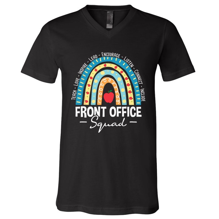 Front Office Squad School Admin Administrative Assistant V-Neck T-Shirt