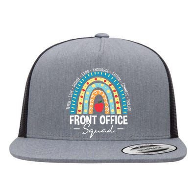 Front Office Squad School Admin Administrative Assistant Flat Bill Trucker Hat