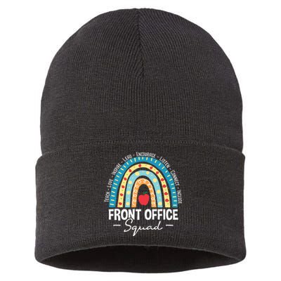 Front Office Squad School Admin Administrative Assistant Sustainable Knit Beanie