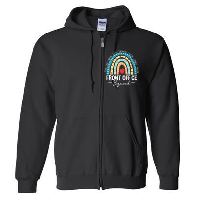 Front Office Squad School Admin Administrative Assistant Full Zip Hoodie