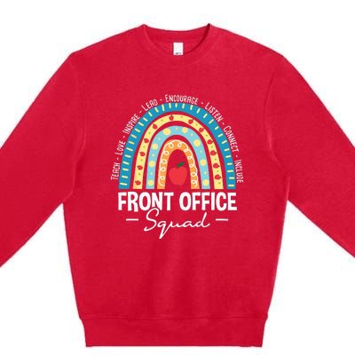 Front Office Squad School Admin Administrative Assistant Premium Crewneck Sweatshirt