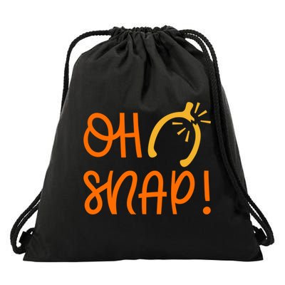 Funny Oh Snap Thanksgiving Turkey Wishbone Drawstring Bag