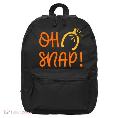 Funny Oh Snap Thanksgiving Turkey Wishbone 16 in Basic Backpack