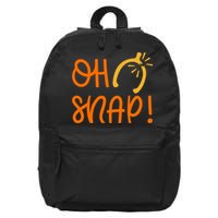 Funny Oh Snap Thanksgiving Turkey Wishbone 16 in Basic Backpack