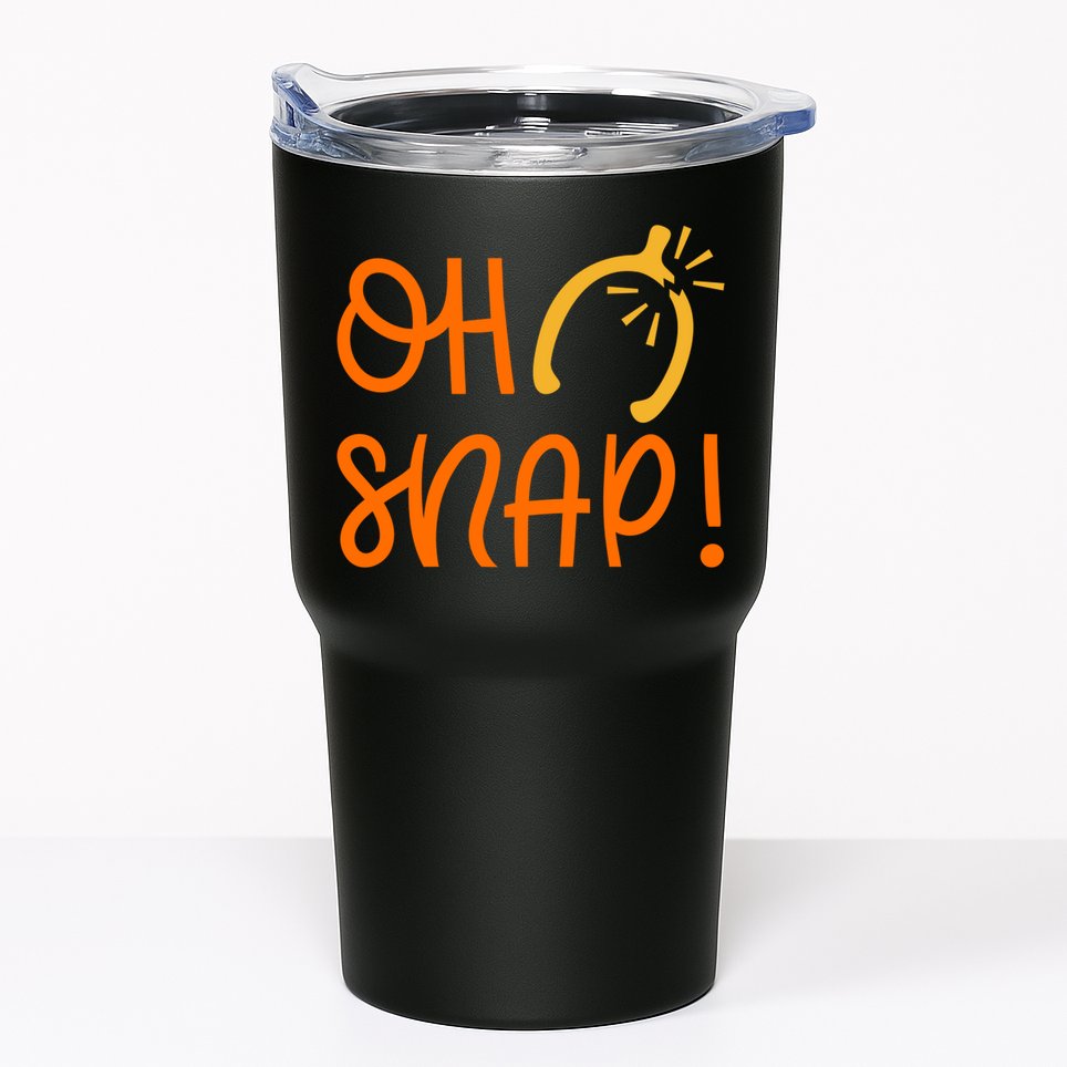 Funny Oh Snap Thanksgiving Turkey Wishbone Tumbler