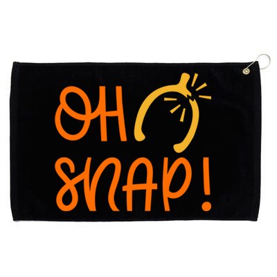 Funny Oh Snap Thanksgiving Turkey Wishbone Grommeted Golf Towel