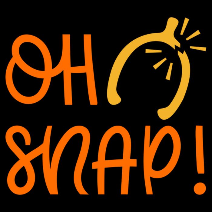 Funny Oh Snap Thanksgiving Turkey Wishbone Wool Snapback Cap