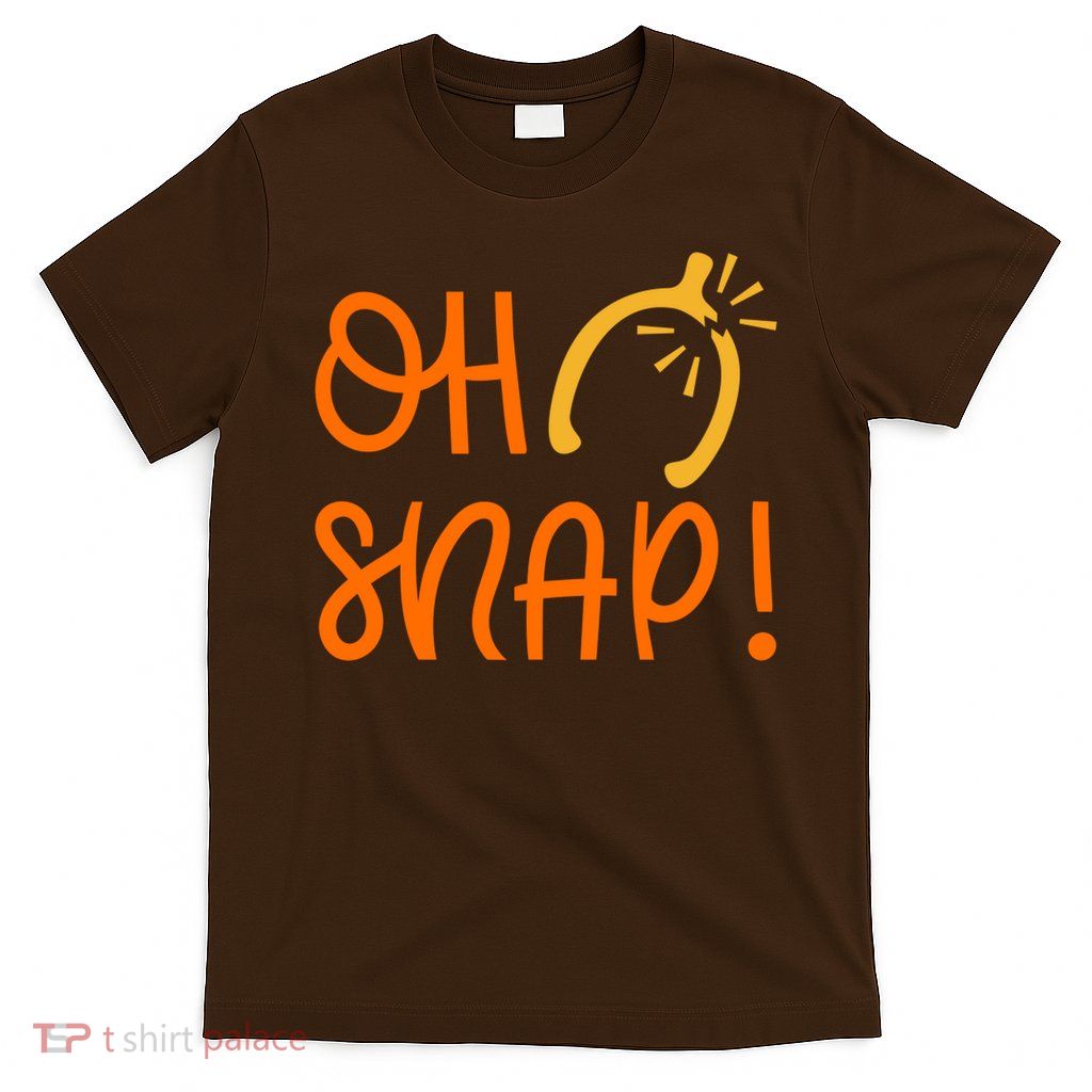 Funny Oh Snap Thanksgiving Turkey Wishbone T-Shirt