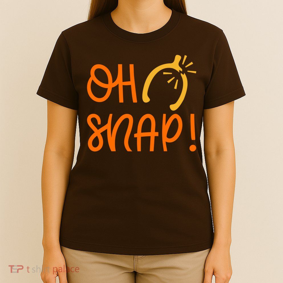 Funny Oh Snap Thanksgiving Turkey Wishbone T-Shirt