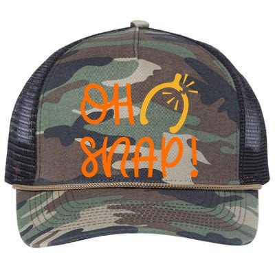 Funny Oh Snap Thanksgiving Turkey Wishbone Retro Rope Trucker Hat Cap