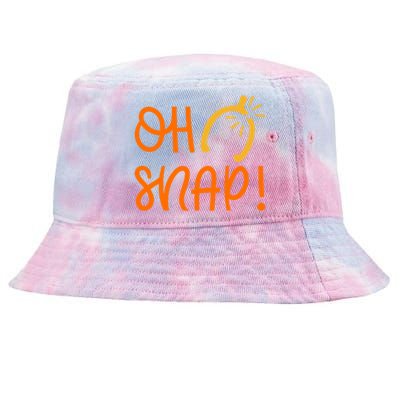 Funny Oh Snap Thanksgiving Turkey Wishbone Tie-Dyed Bucket Hat