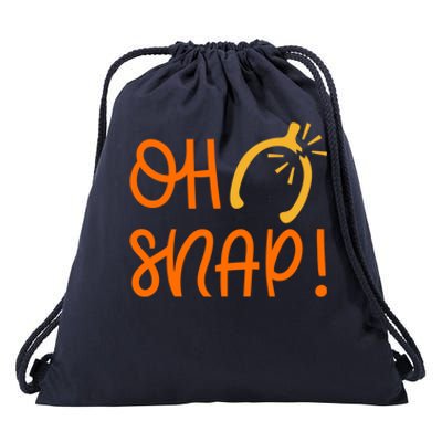 Funny Oh Snap Thanksgiving Turkey Wishbone Drawstring Bag