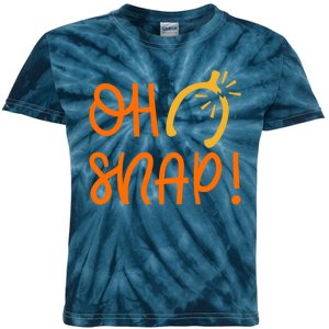 Funny Oh Snap Thanksgiving Turkey Wishbone Kids Tie-Dye T-Shirt