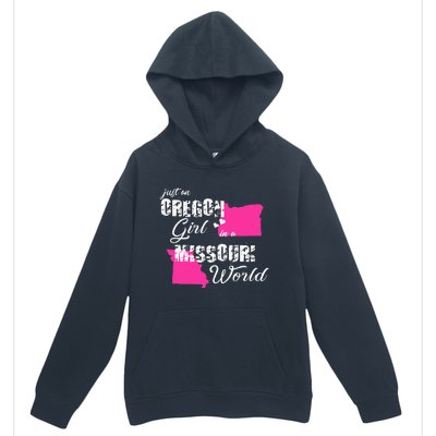 Funny Oregon Shirts Just An Oregon Girl In A Missouri Urban Pullover Hoodie