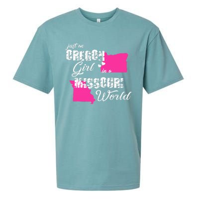 Funny Oregon Shirts Just An Oregon Girl In A Missouri Sueded Cloud Jersey T-Shirt