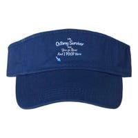 Funny Ostomy Survivor I Poop Here Stoma Bag Colon Cancer Gift Valucap Bio-Washed Visor