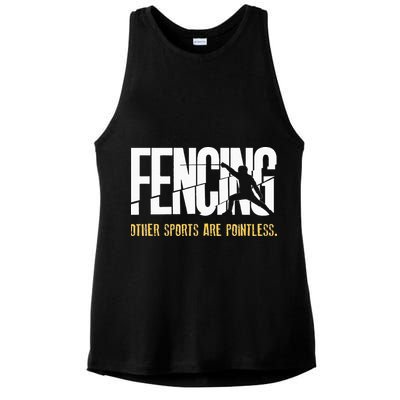 Fencing Other Sports Are Pointless Fencer Epee Fencing Ladies PosiCharge Tri-Blend Wicking Tank
