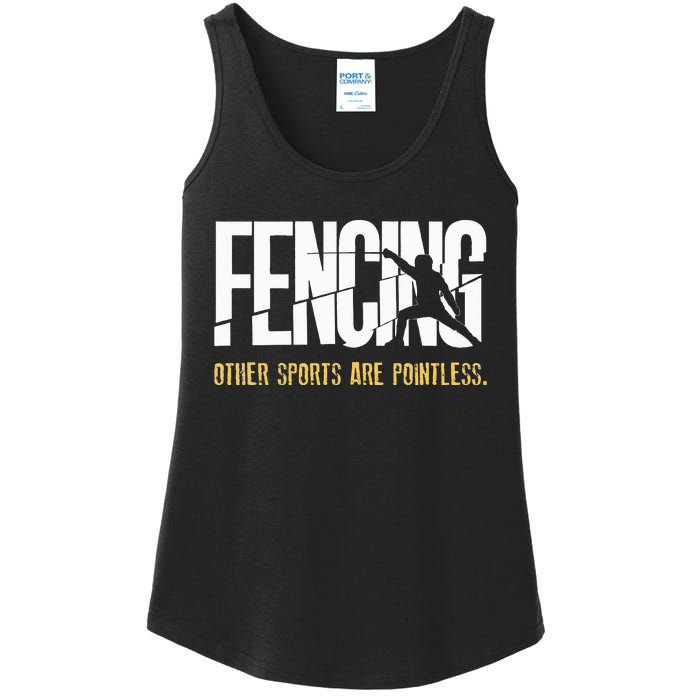 Fencing Other Sports Are Pointless Fencer Epee Fencing Ladies Essential Tank