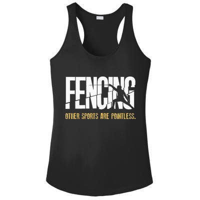 Fencing Other Sports Are Pointless Fencer Epee Fencing Ladies PosiCharge Competitor Racerback Tank