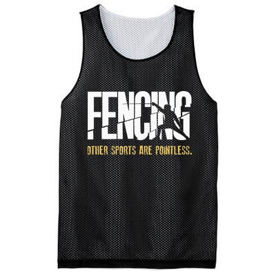 Fencing Other Sports Are Pointless Fencer Epee Fencing Mesh Reversible Basketball Jersey Tank