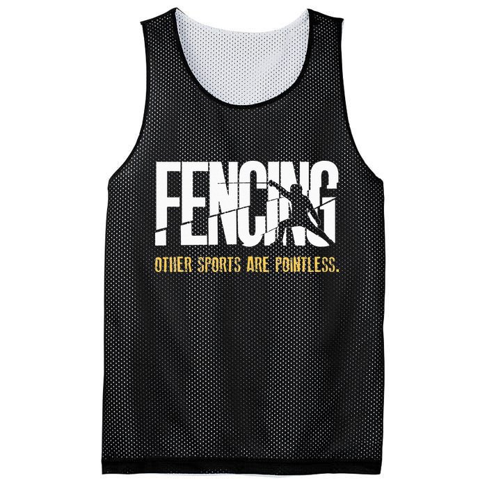Fencing Other Sports Are Pointless Fencer Epee Fencing Mesh Reversible Basketball Jersey Tank