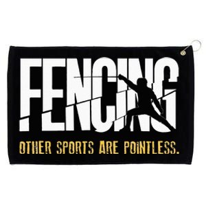 Fencing Other Sports Are Pointless Fencer Epee Fencing Grommeted Golf Towel