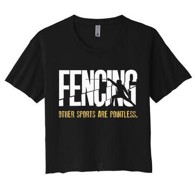 Fencing Other Sports Are Pointless Fencer Epee Fencing Crop Top