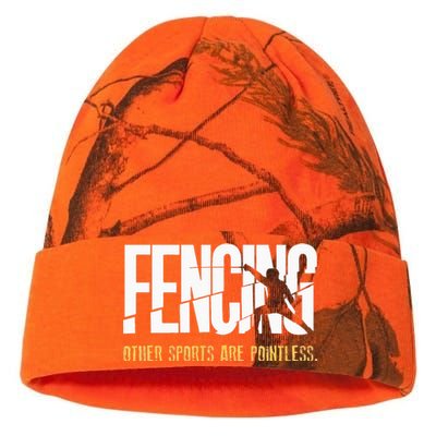 Fencing Other Sports Are Pointless Fencer Epee Fencing Kati Licensed 12" Camo Beanie