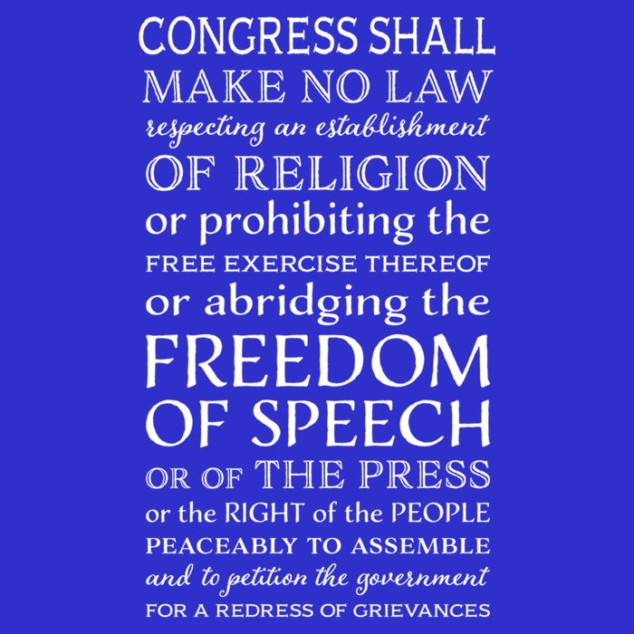 Freedom Of Speech American Bill Of Rights Gift Magnet