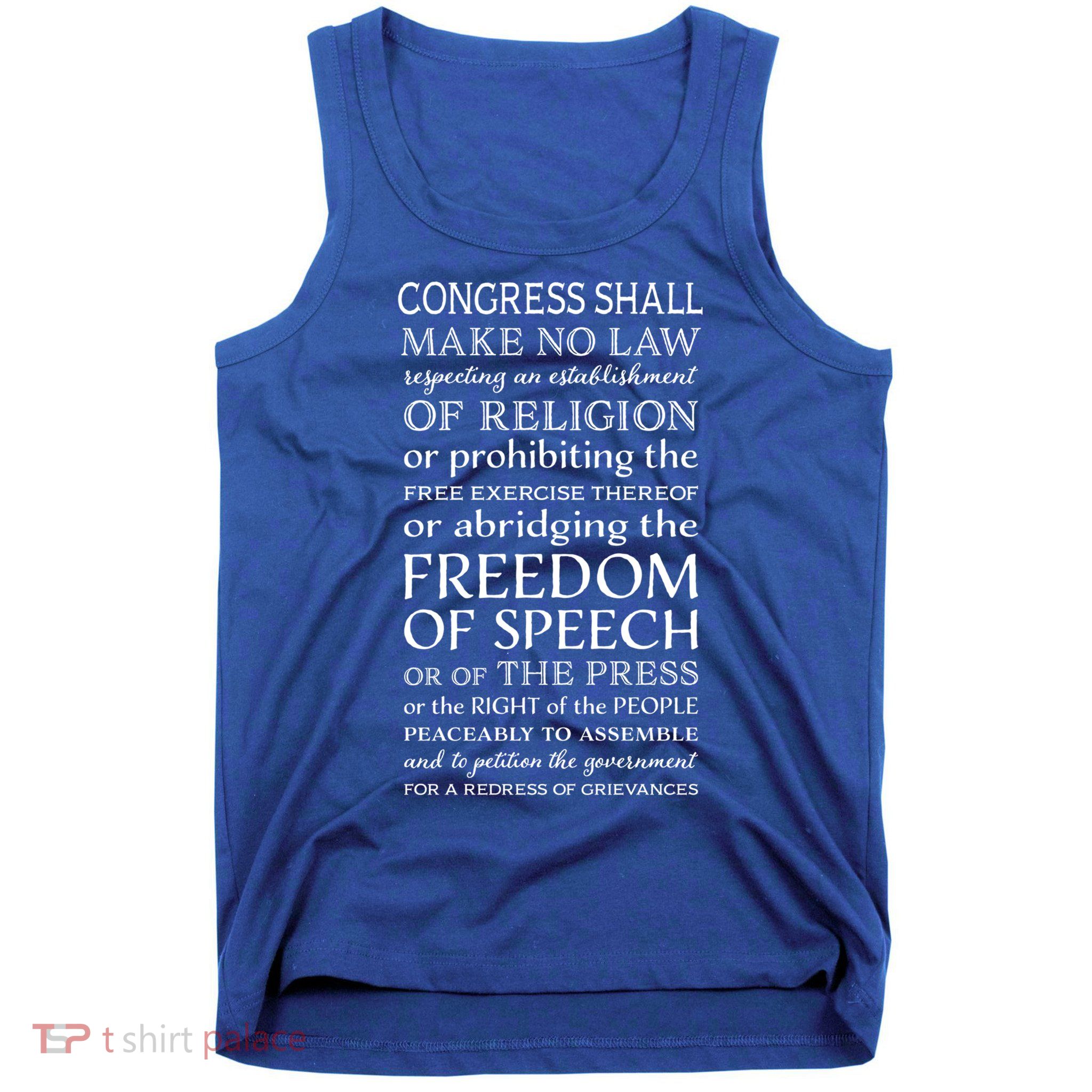 Freedom Of Speech American Bill Of Rights Gift Tank Top