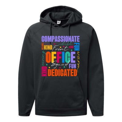 Front Office Squad Front Office Secretary Team Performance Fleece Hoodie