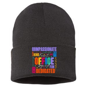 Front Office Squad Front Office Secretary Team Sustainable Knit Beanie