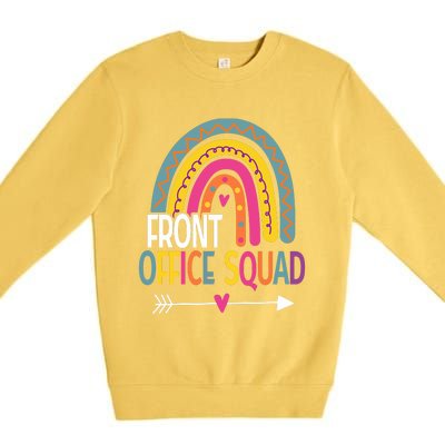 Front Office Squad Rainbow Vintage Premium Crewneck Sweatshirt